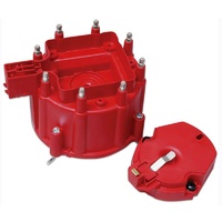 MSD Distributor Cap and Rotor Kit GM V8 OE HEI Internal Coil Red MSD8416