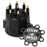 MSD Distributor Cap Replacement Cap to Suit most MSD Billet Distributors Black