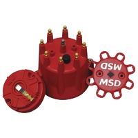 MSD Distributor Cap and Rotor Kit Replacement Cap Rotor & Retainer Suit Billet