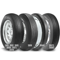Mickey Thompson Tyre ET Front Drag 28x4.50-15 Bias-Ply Tubeless Solid White Letters 28 O.D. Each