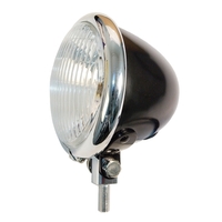 MIDUSA Spotlight & Passing Light Asy 4-1/2 in. Dia Satin Black 35/35W 1 in. Mounting Stud