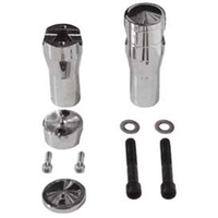 MIDUSA Handlebar Risers 6 in. Tall Chrome Plated U/W Wide Syle Springer Forks Forged Billet 6061 T6 Alum