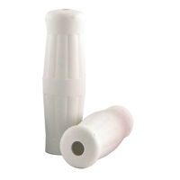 MIDUSA Handlebar Grips Nostalgic Style Fits Any Throttle With Exterior Cable White