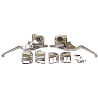 MIDUSA Handlebar Control Kit For Hyd Cl Chrome Plated 1996/Later Style W/Sight Glass Both Mcl 9/16 in. Bores No Sw