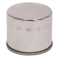 MIDUSA Oil Filter Paper Element Chrome Plated Big Twin 5 Speed 80/98(EX Dyna)ST 84/99 Sportster /Later Replaces HD 63796-77T Each