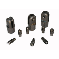 Meziere Weld-In Clevis Suit 1-1/8" x .083" Tube 1/4" Slot w/ 3/8" Bolt Hole