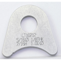 Meziere Weld-On Flat Tab 4130 Steel Suit 1" Tube w/ 5/16" Hole Qty: 20