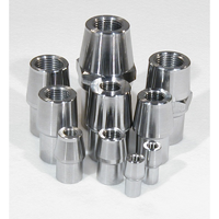Meziere Weld-In Female Tube End 4130 Steel w/ Hex 1-3/8" x .095" w/ 5/8-18 L/H
