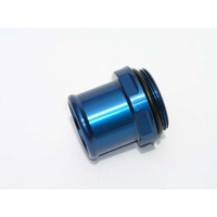 Meziere Water Neck Fitting For 1-1/2" Hose Blue Finish