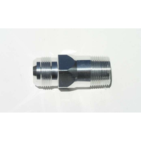 Meziere Inlet fitting 100 series electric water pump 1" NPT Male To -16AN Polished