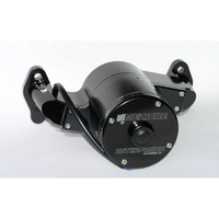 Meziere Small Block Chev Electric Water Pump Black Finish 42GPM Heavy Duty motor