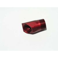 Meziere Inlet Fitting Adapter Red 1" NPT male to 1" NPT female 45 degree