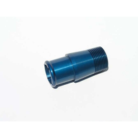 Meziere Inlet fitting for 100 series electric water pumps Blue Finish 1 1/4"