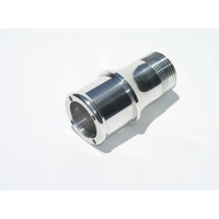 Meziere Inlet Fitting For 100 Series Electric Water Pumps Chrome 1-1/2"