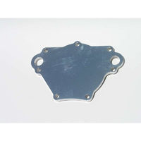 Meziere Small Block Chrysler Backing Plate Polished Finish Mates to WP114 Pump