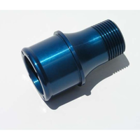 Meziere Inlet Fitting For 100 Series Electric Water Pumps Blue Finish 1-3/4"