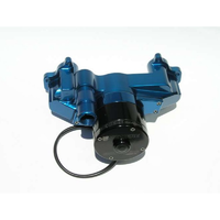 Meziere GM LS1 thru LS8 Electric Water Pump Blue Finish 35GPM standard motor
