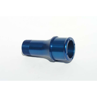 Meziere Inlet Fitting Extended For 100 Series Electric Water Pumps Blue 1 3/4"