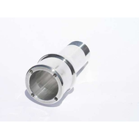 Meziere Inlet Fitting Extended For 100 Series Electric Water Pumps Chrome 1 3/4"