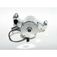Meziere Electric Water Pump Small Block Chev High Flow Chrome 55GPM Standard