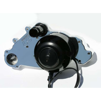 Meziere Electric Water Pump GM LS Series High Flow Idler Polished 55GPM Standard