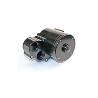 Meziere Electric Water Pump Radiator Mount 2 Outlets Black Finish 55GPM Standard