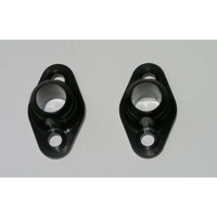 Meziere Block Adapters For Remote Pump System Small Block Chev Polished