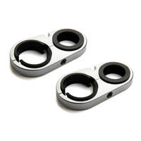 NOS 10 oz Billet Motorcycle Bottle Bracket for 1 1/4in. and 1 1/2in. Frames