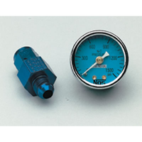 NOS 1-1/2" Nitrous Pressure Gauge 0-1600 psi With -6AN Adapter