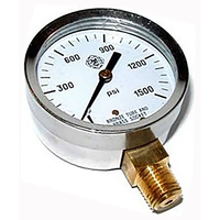 NOS 2-1/4" Racers Nitrous Pressure Gauge 0-1500 psi.