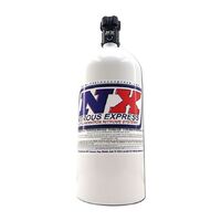 Nitrous Express Nitrous Bottle 10 lbs. Aluminium w/ Lightning 500 Valve 6.89 Dia. x 20.19 Tall White Each