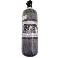Nitrous Express Nitrous Bottle 12 lbs. Carbon Fiber w/ Lightning 500 Valve 6.79 Dia. x 23.25 Tall Natural Each