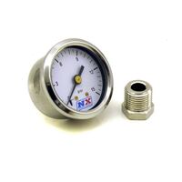 Nitrous Express Fuel Pressure Gauge 0-15 psi w/Adapter