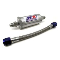Nitrous Express 6AN Pure-Flo N20 Filter & 7 Stainless Hose (Lifetime Cleanable)