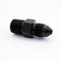Nitrous Express Fitting Straight -3 AN Male to 1/8 in. NPT Male Brass Black Each