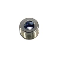Nitrous Express Fitting Internal Allen Head Pipe Plug 1/8 in. NPT Steel Nickel Plated Each
