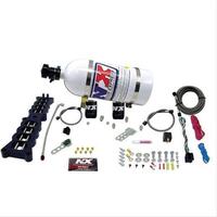 Nitrous Express Nitrous System For Ford 5.0 Kit 10 lb Bottle Stock Intake Manifold Plate