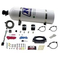 Nitrous Express Nitrous Plate System For Chevrolet LS 102mm 50-400Hp 4-Bolt W/ 15Lb Bottle