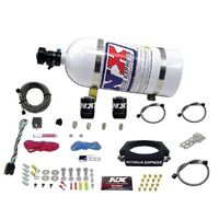 Nitrous Express Nitrous Plate System For Chevrolet LS 90mm 50-400Hp 4-Bolt 10Lb Bottle