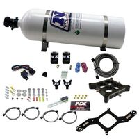 Nitrous Express Nitrous System 4150 Billet Crossbar Pro Power (100 - 200 - 300 - 400 - 500Hp) 15Lb Bottl