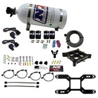 Nitrous Express Nitrous System 4150 Dual Stage Billet Crossbar 50-300 & 100-500Hp 10Lb Bottle.