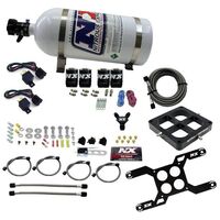 Nitrous Express Nitrous System Dominator Dual Stage Billet Crossbar 50-300 & 100-500Hp 10Lb Bottle