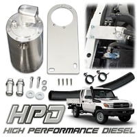 HPD oil catch can separator for Toyota Landcruiser 76 78 79 Series VDJ 4.5LT V8