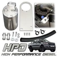 HPD Billet Aluminium Oil Catch Can Separator for Ford Ranger PX2 3.2 2015-2018 P5AT OCC-B-FR-PX2