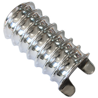 O'Brien Truckers Polished Finned Aluminium Coil Cover Mounts Coil To Firewall