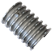 O'Brien Truckers Polished Finned Aluminium Coil Cover Slips On To Coil
