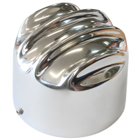O'Brien Truckers Polished Finned Aluminium Breather Cover 2-3/8" I.D