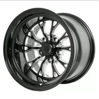 Outlaw Drag Intensity wheel 15x10 Gloss Black/Milled 5x114.3 ET -25.4