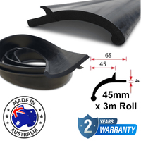 Universal Rubber Wheel Arch Flexi flare 6m x 45mm All types of 4WD Hilux Patrol 
