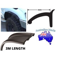 EPDM Rubber Flexible Wheel Flares 3mx45mm Wide Suits Mitsubishi Triton MK